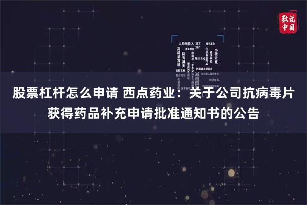 股票杠杆怎么申请 西点药业：关于公司抗病毒片获得药品补充申请批准通知书的公告